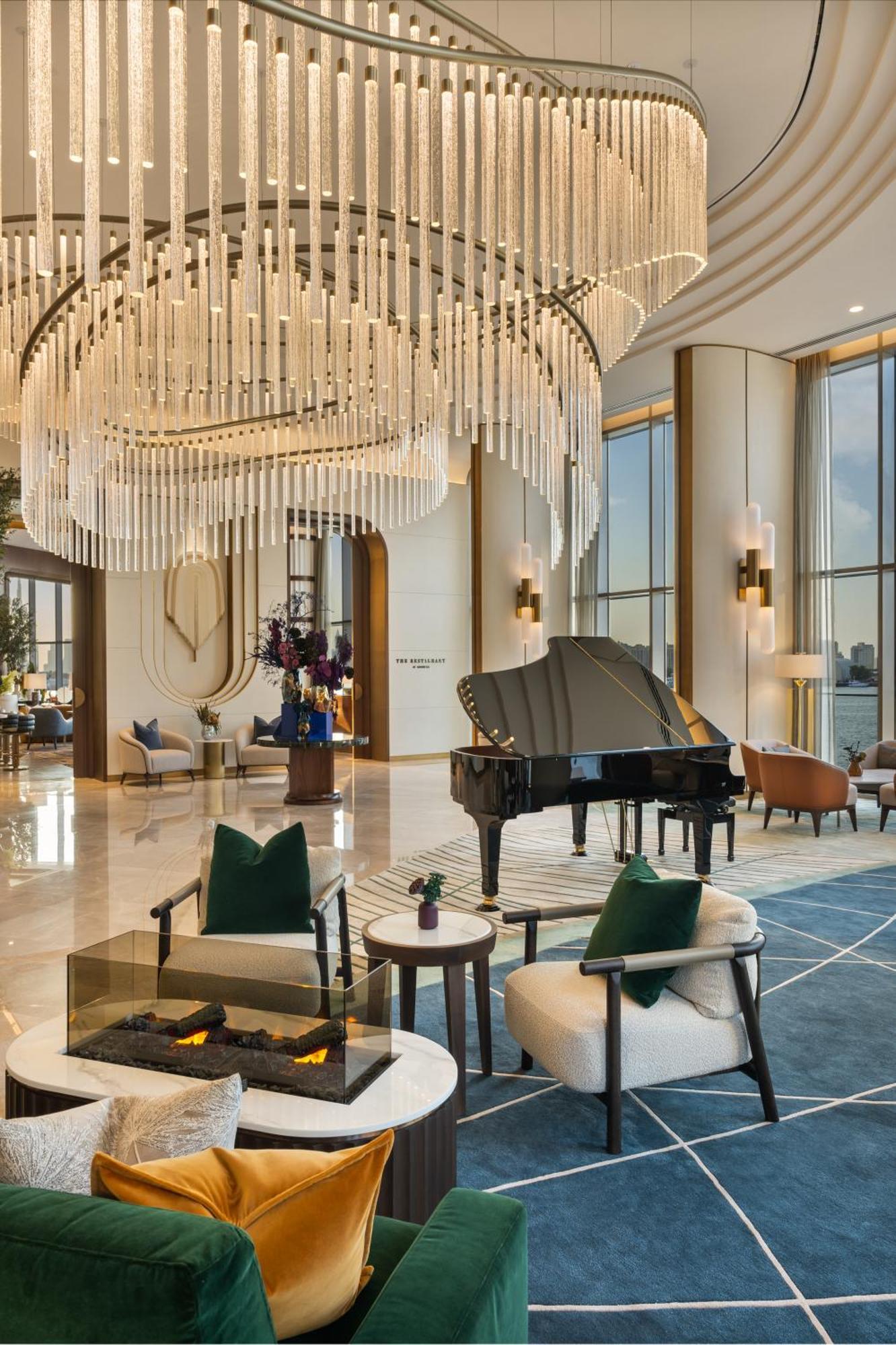 Address Creek Harbour Hotel Dubai Eksteriør billede The lobby of the hotel