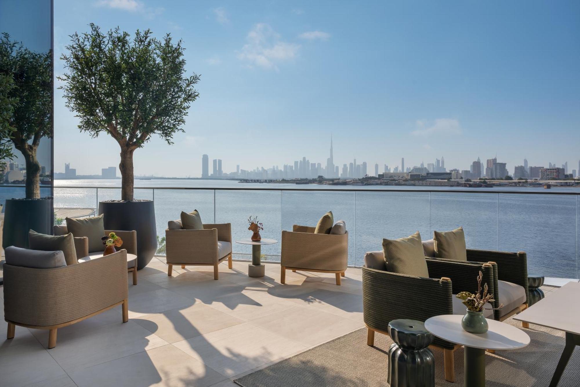 Address Creek Harbour Hotel Dubai Eksteriør billede View from the terrace
