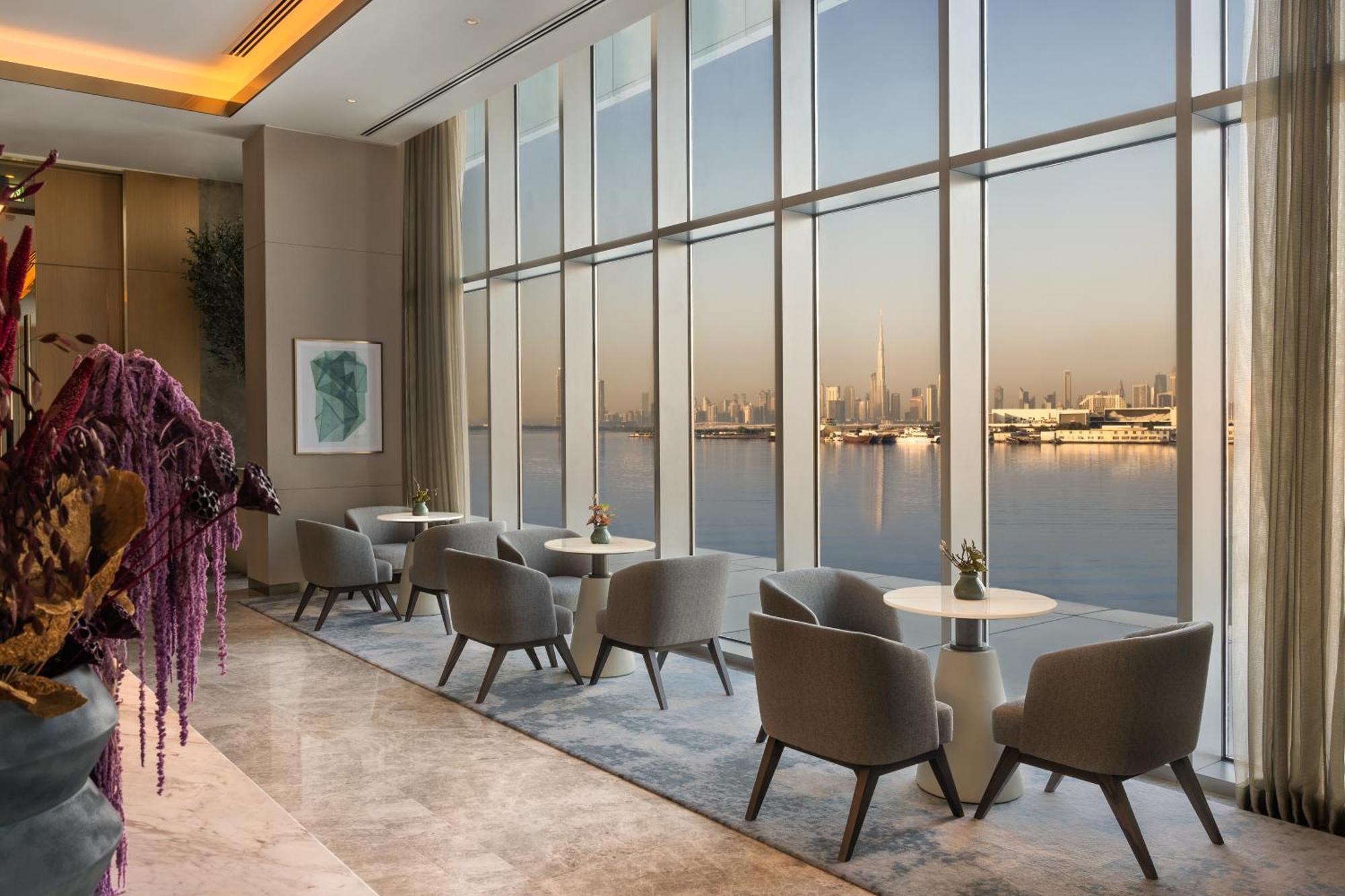 Address Creek Harbour Hotel Dubai Eksteriør billede The Lounge at the airport